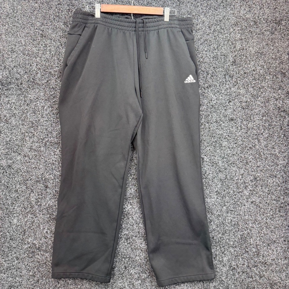 Adidas Mens Climawarm Fleece Lined Athletic Pants Black XL Joggers Sweatpants